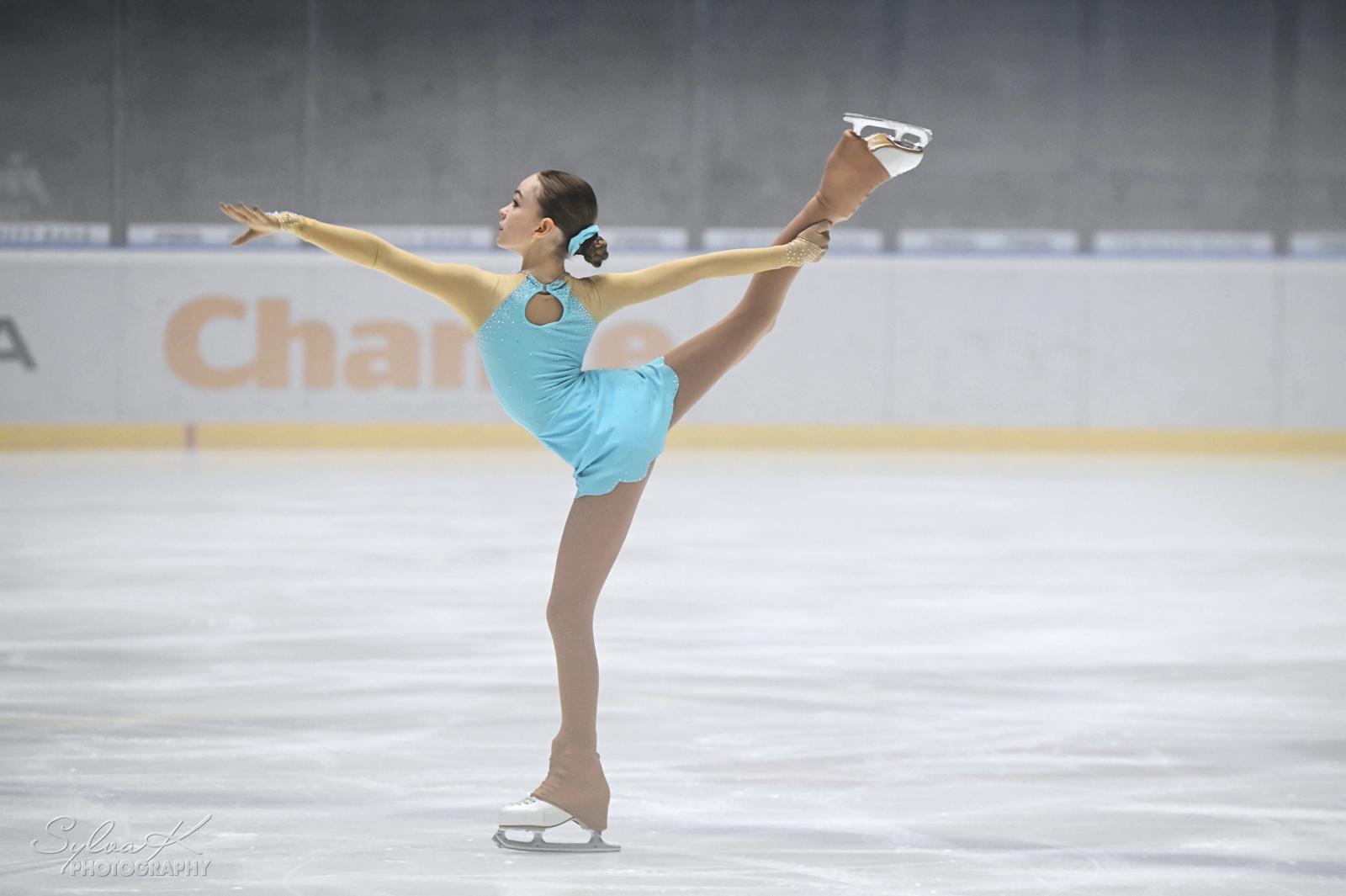 Tereza Saláková, žačka mladší, 21. místo na MČR v krasobruslení